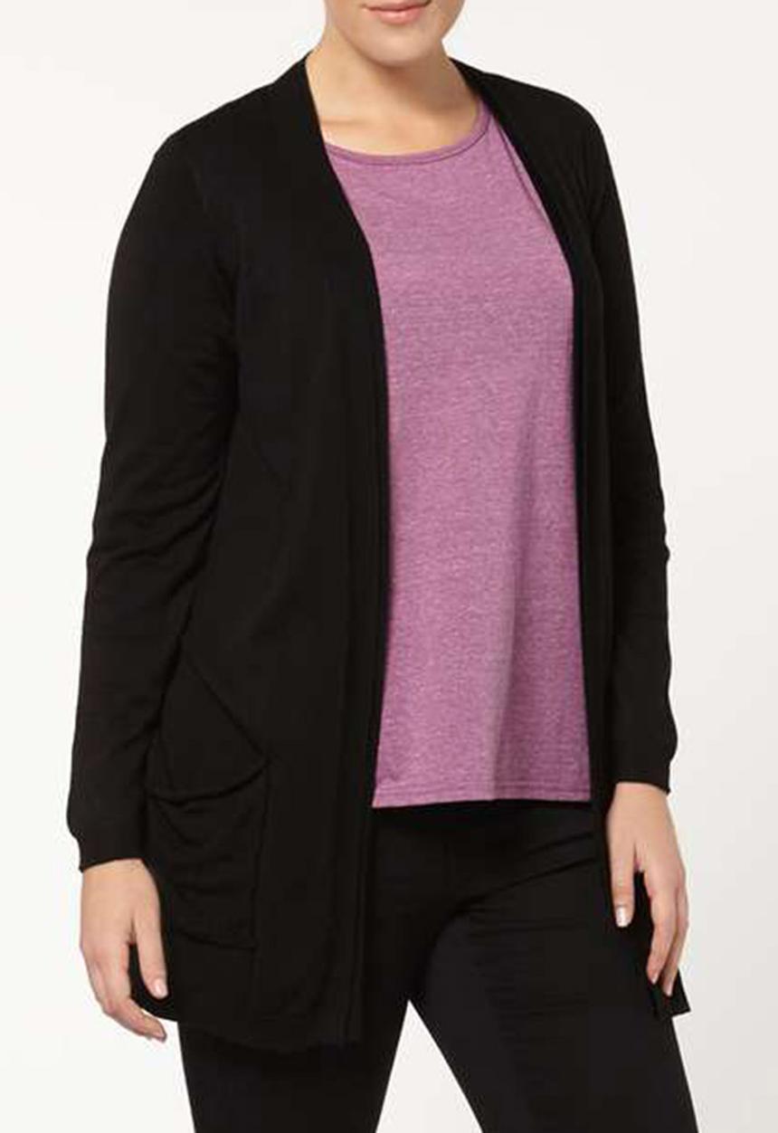 EVANS - Essential Cardigan Black