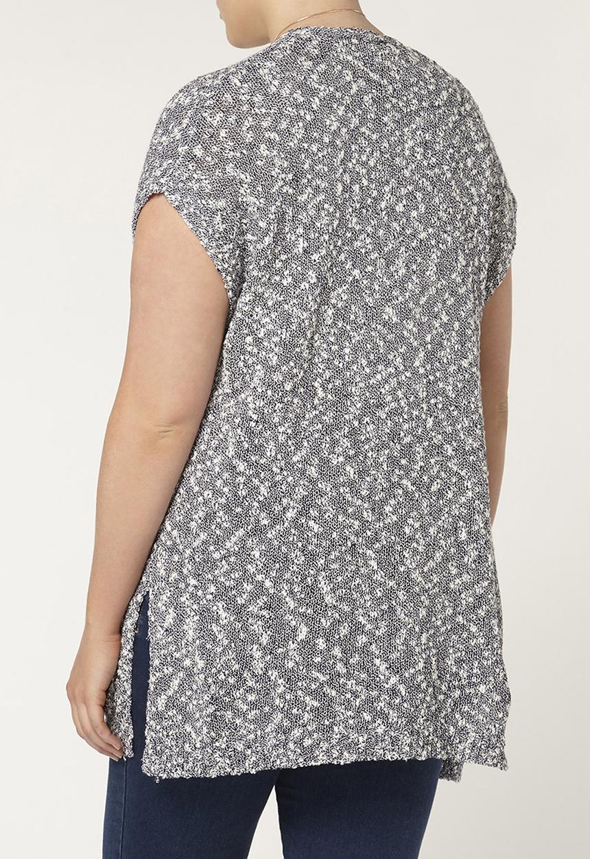 EVANS - Sleeveless Cardigan Navy