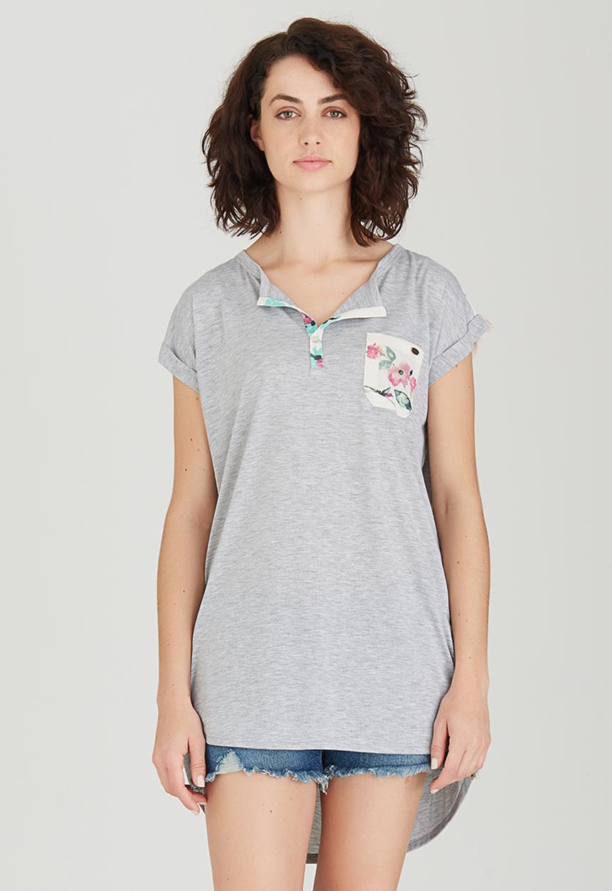 O'Neill - Longline Tee Grey Melange