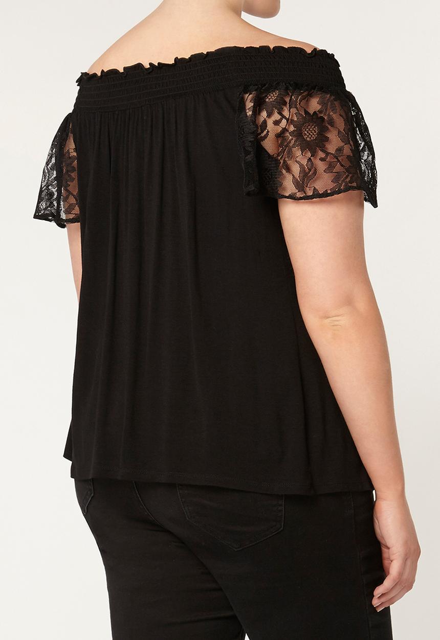EVANS - Gypsy Top Black