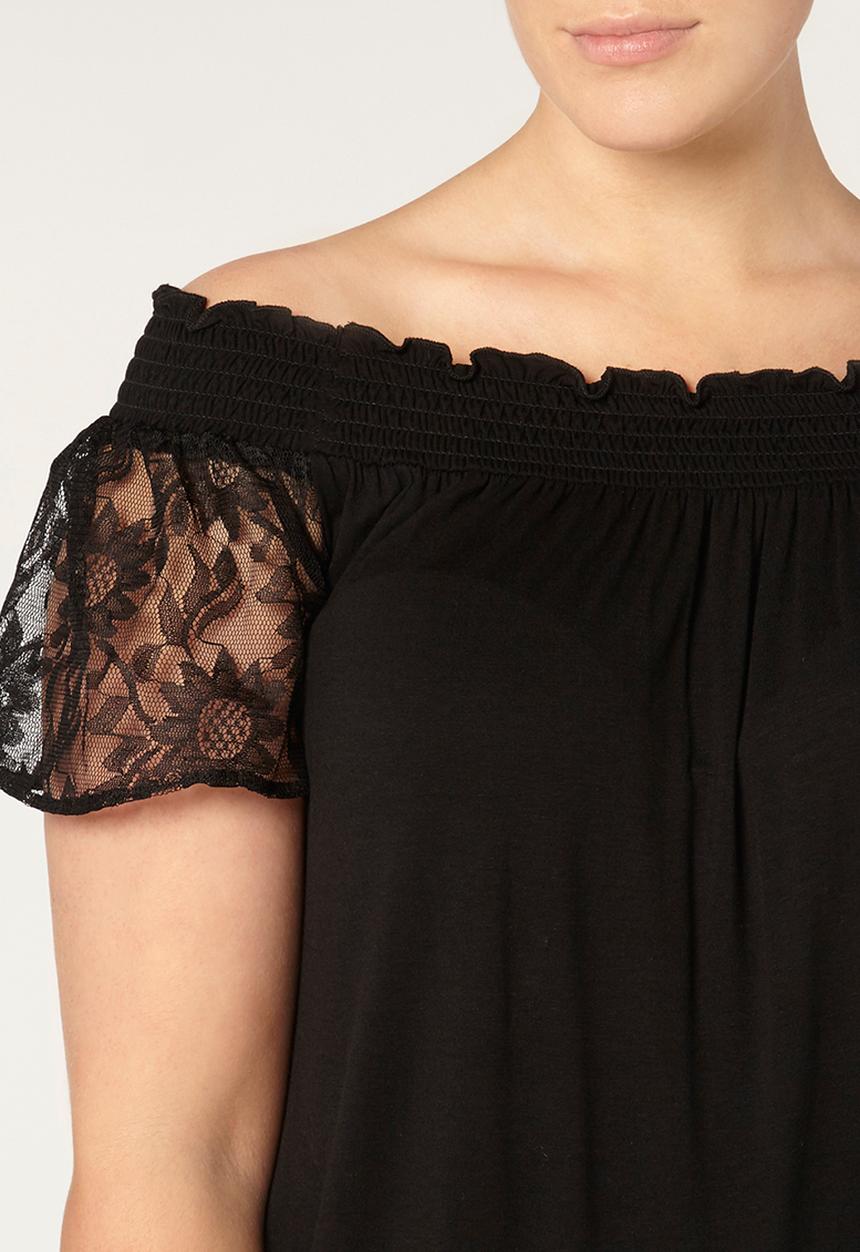 EVANS - Gypsy Top Black