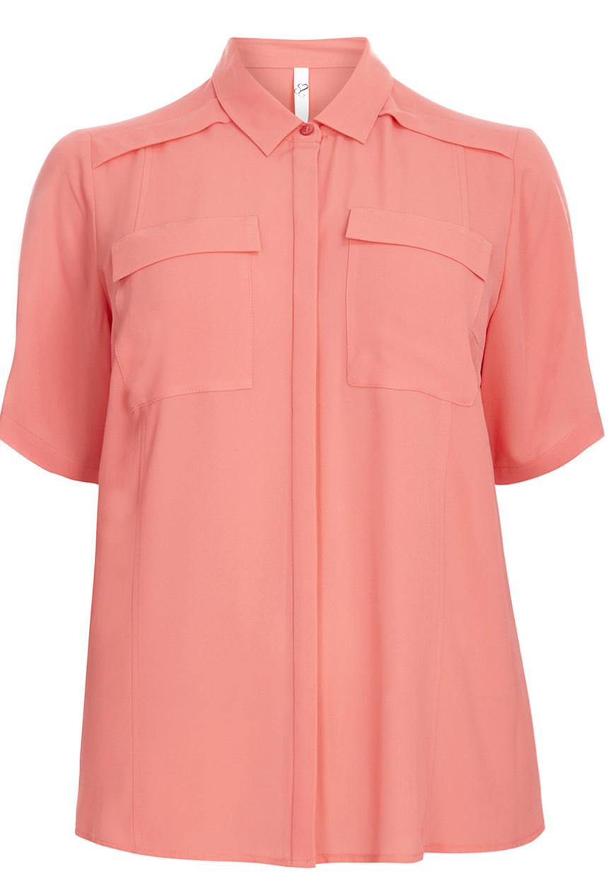EVANS - Pocket Shirt Coral