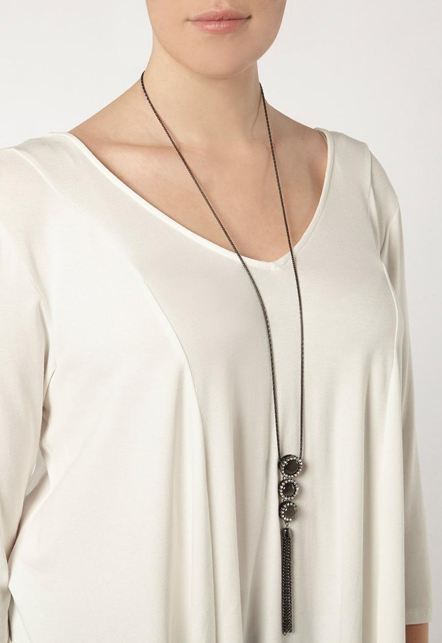EVANS - Jersey Bar Back Top White