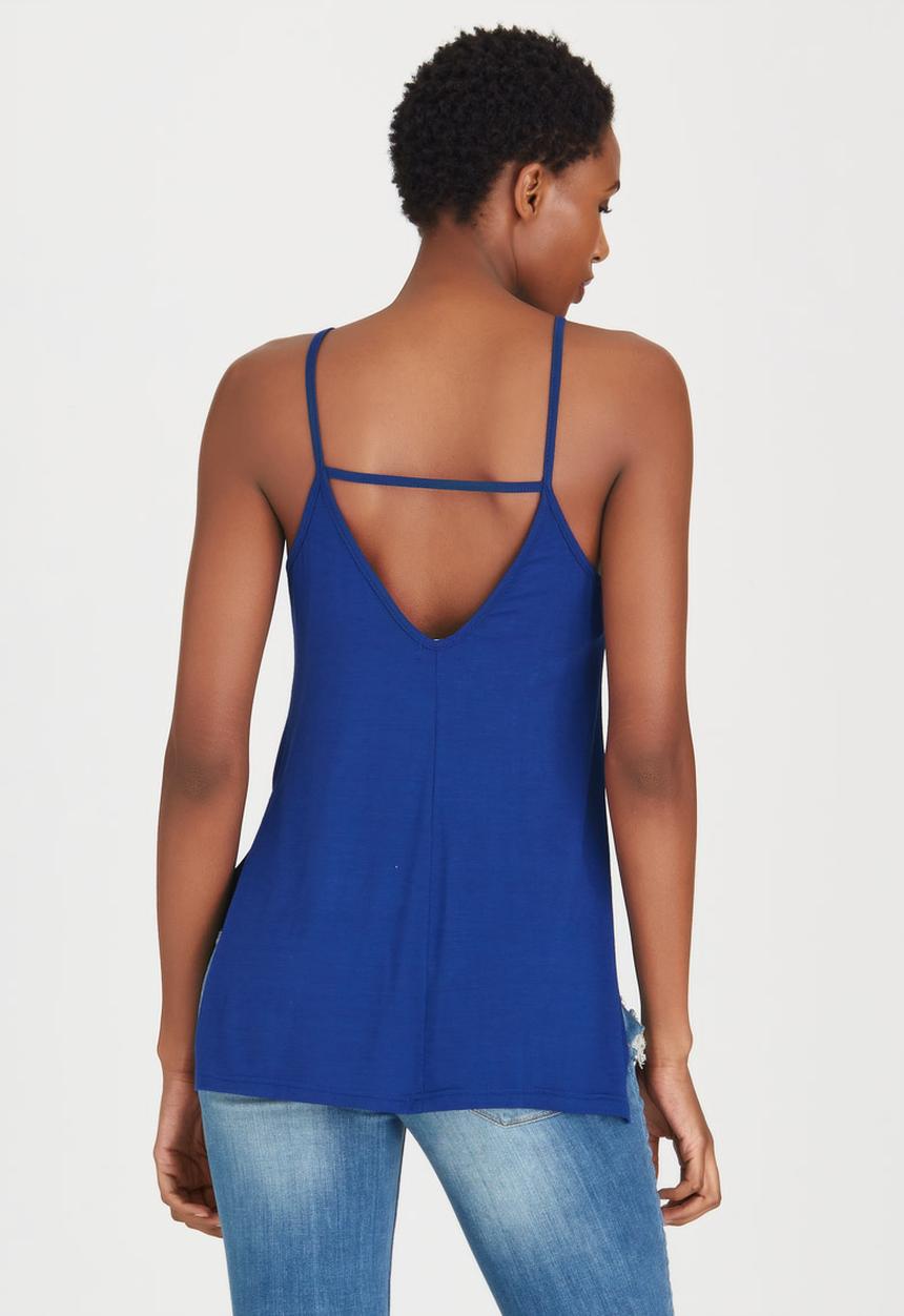 c(inch) - Longer Length Cami Blue
