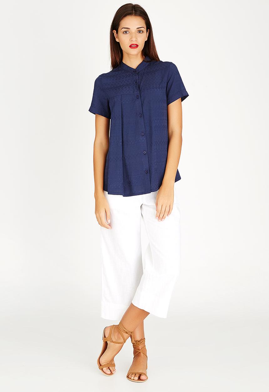 AMANDA LAIRD CHERRY - Faniswa Shirt Blue