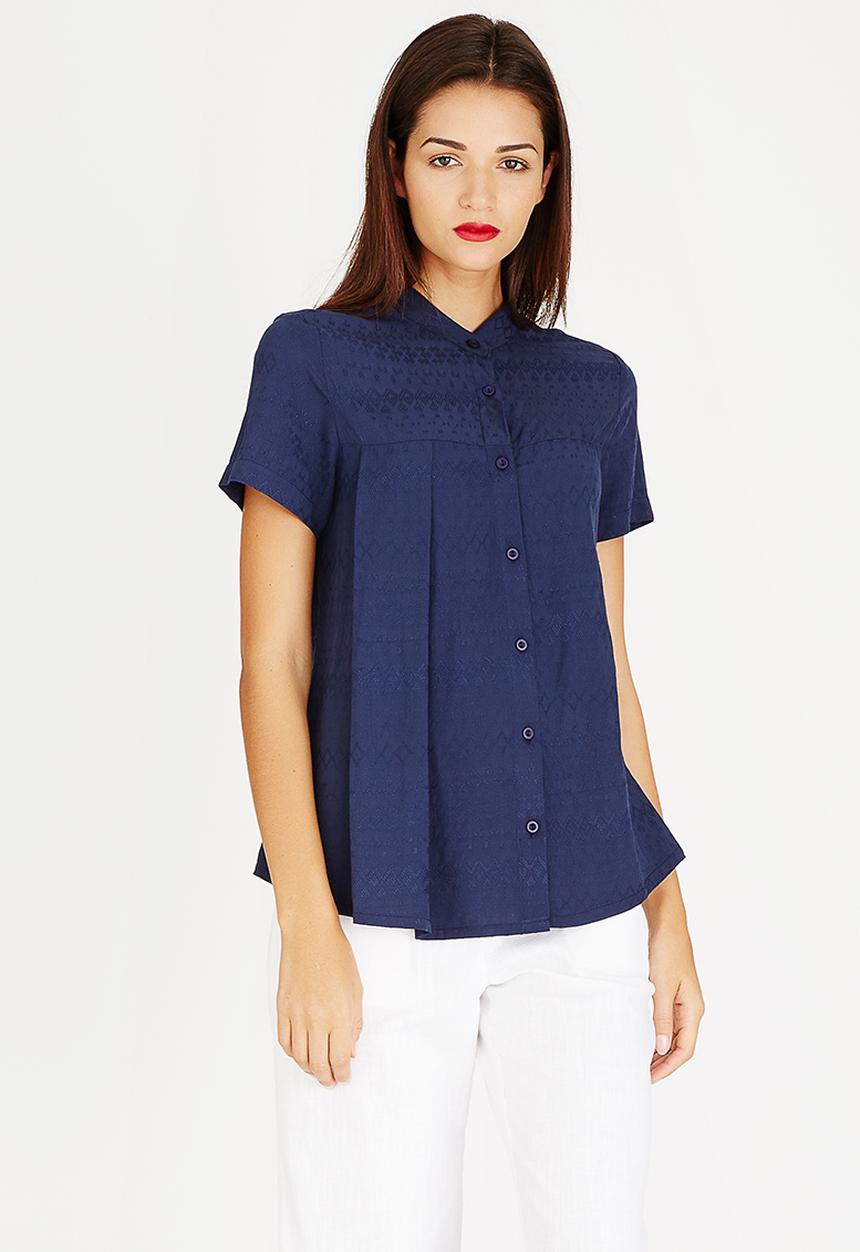AMANDA LAIRD CHERRY - Faniswa Shirt Blue