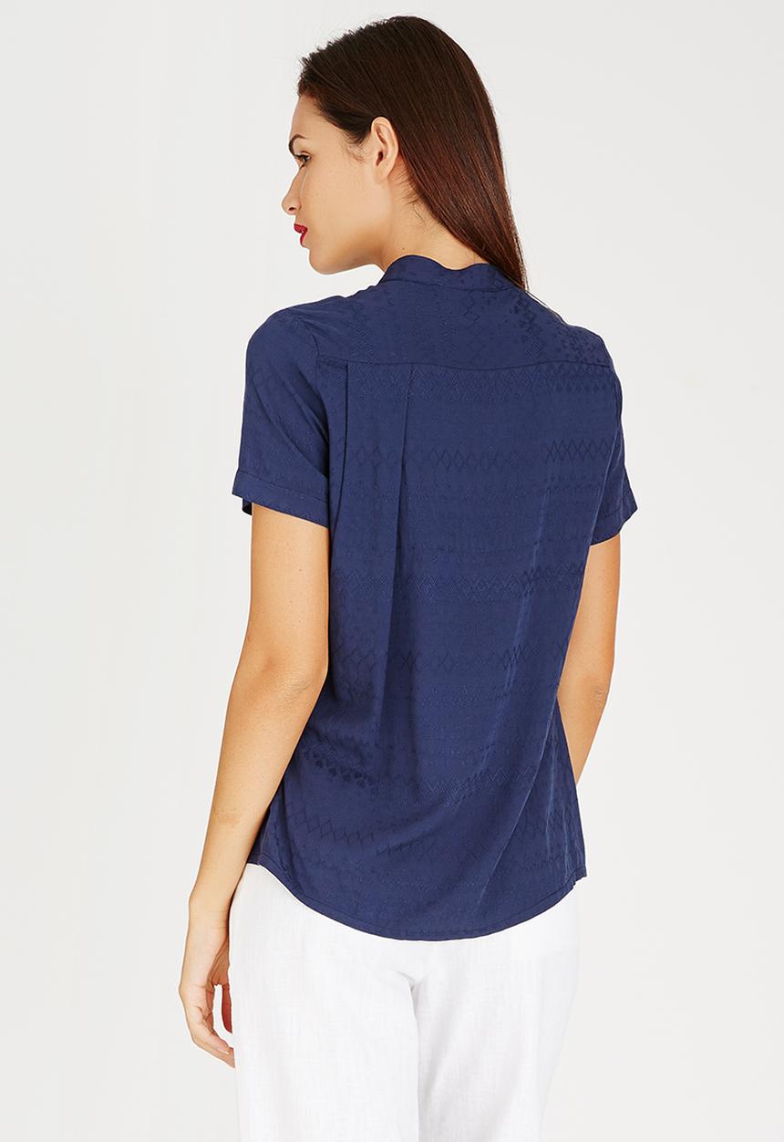 AMANDA LAIRD CHERRY - Faniswa Shirt Blue