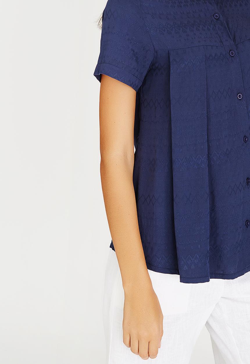 AMANDA LAIRD CHERRY - Faniswa Shirt Blue