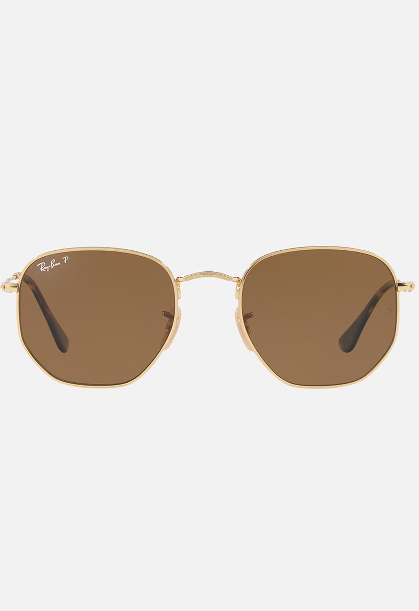 Ray-Ban - Ray-Ban polarized  icon hexagon 57mm - gold