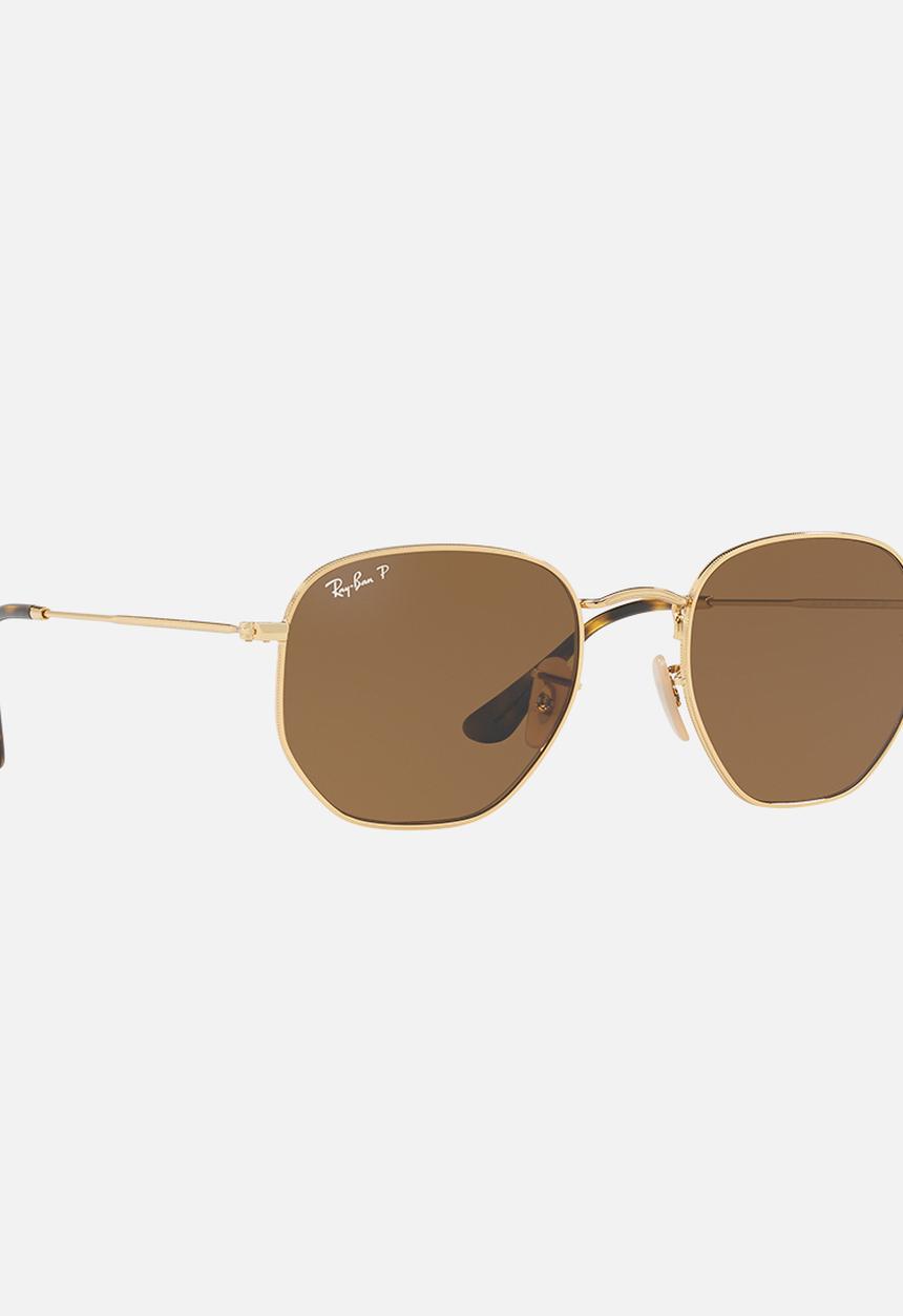 Ray-Ban - Ray-Ban polarized  icon hexagon 57mm - gold