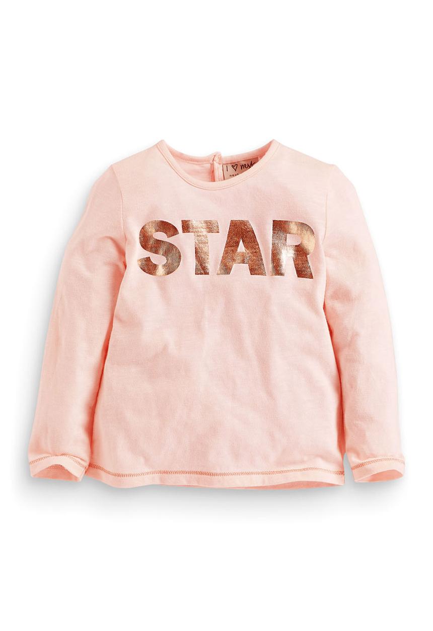 Next - Star Foil Print T-shirt Pink