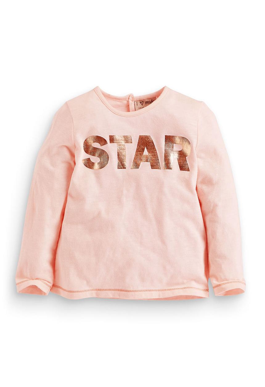Next - Star Foil Print T-shirt Pink