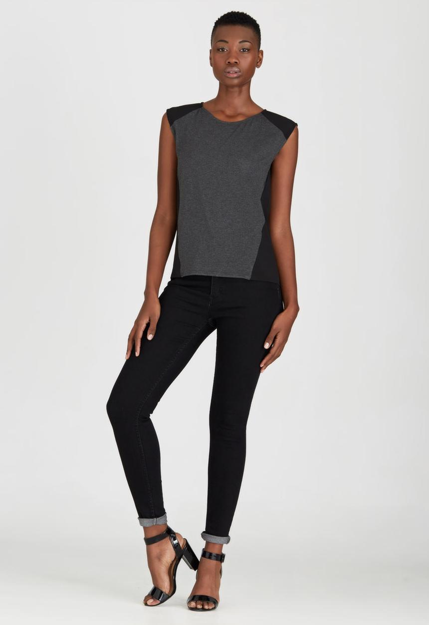 Kate Jordan - Contrast Vest Grey