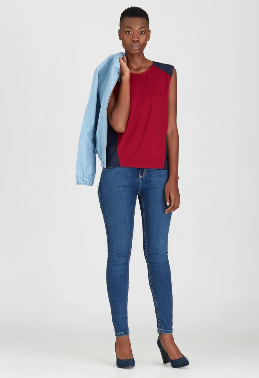Kate Jordan - Contrast Vest Red