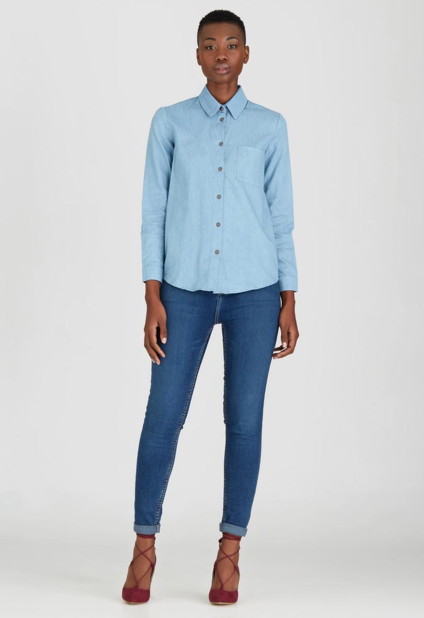 Kate Jordan - Denim Shirt Pale Blue