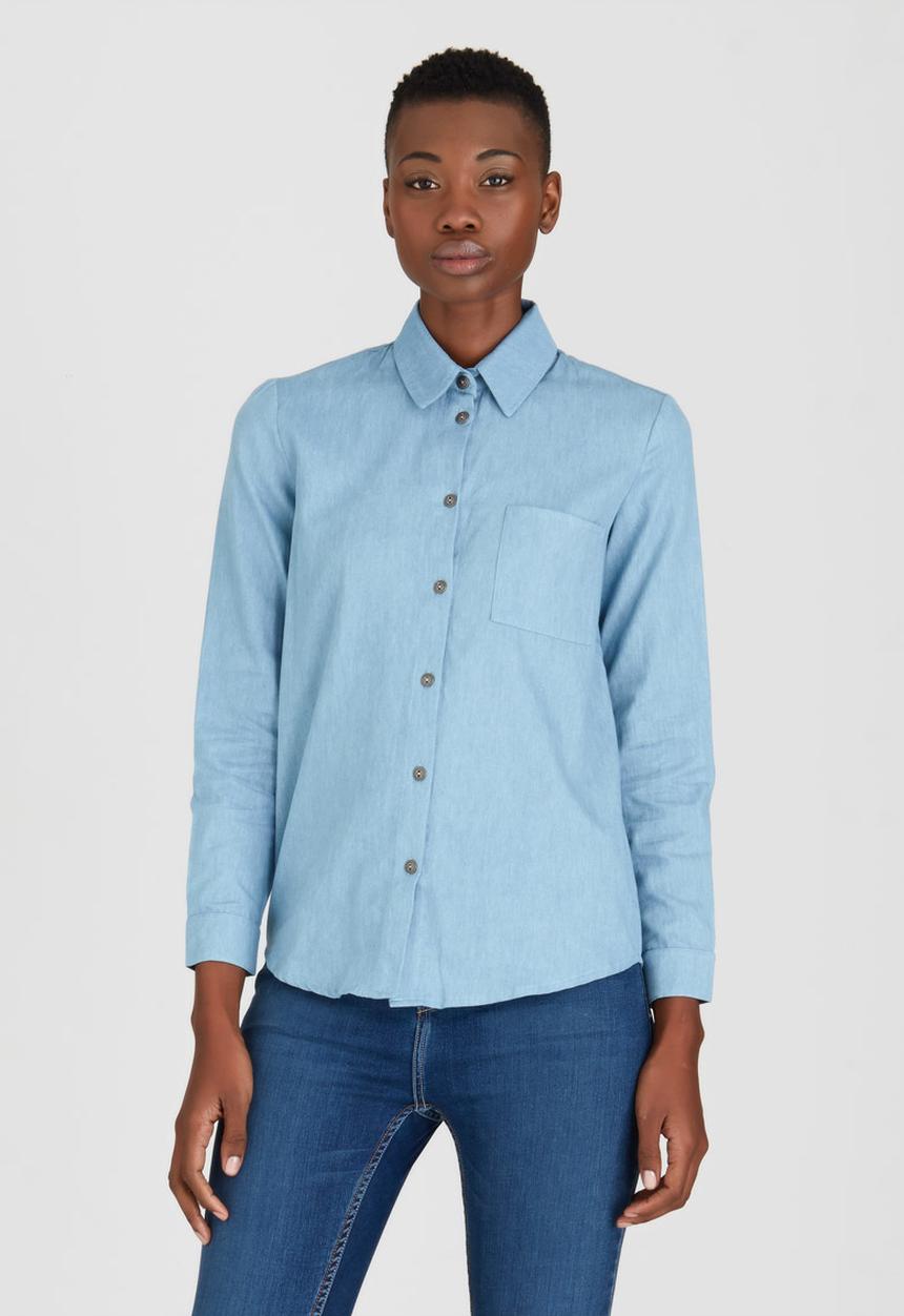 Kate Jordan - Denim Shirt Pale Blue