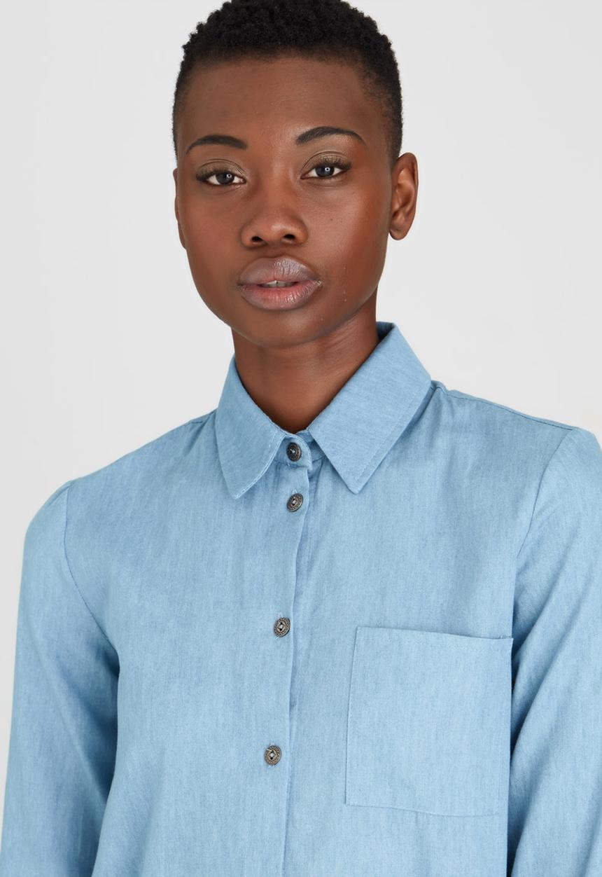 Kate Jordan - Denim Shirt Pale Blue
