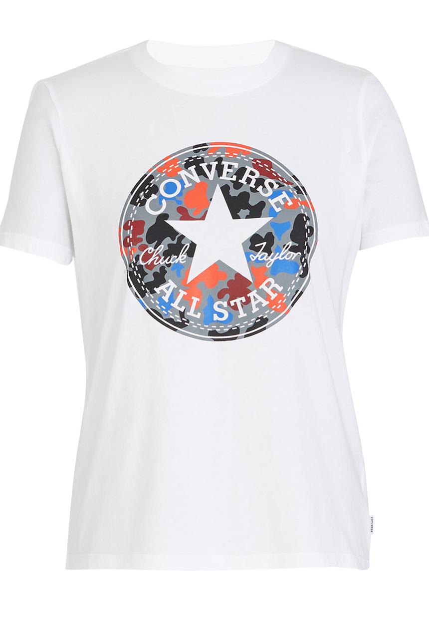 Converse - Camo Fill Chuck Patch Crew Tee White
