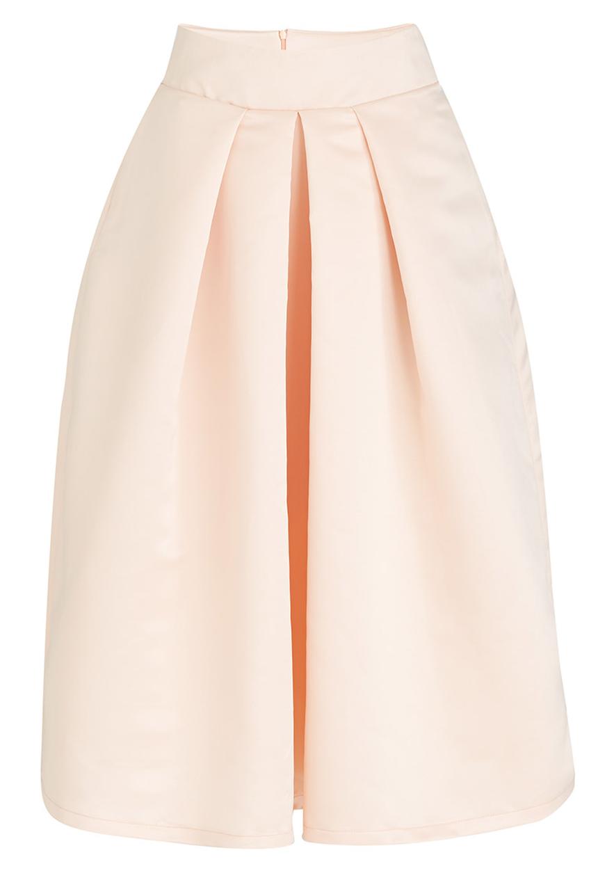 Rubicon by Hangwani Nengovhela - Pocketed Gathered Skirt Pale Pink