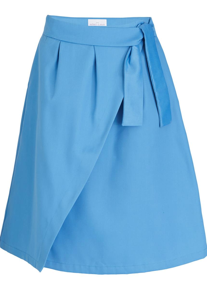 adam&eve; - Vena Wrap Skirt Pale Blue
