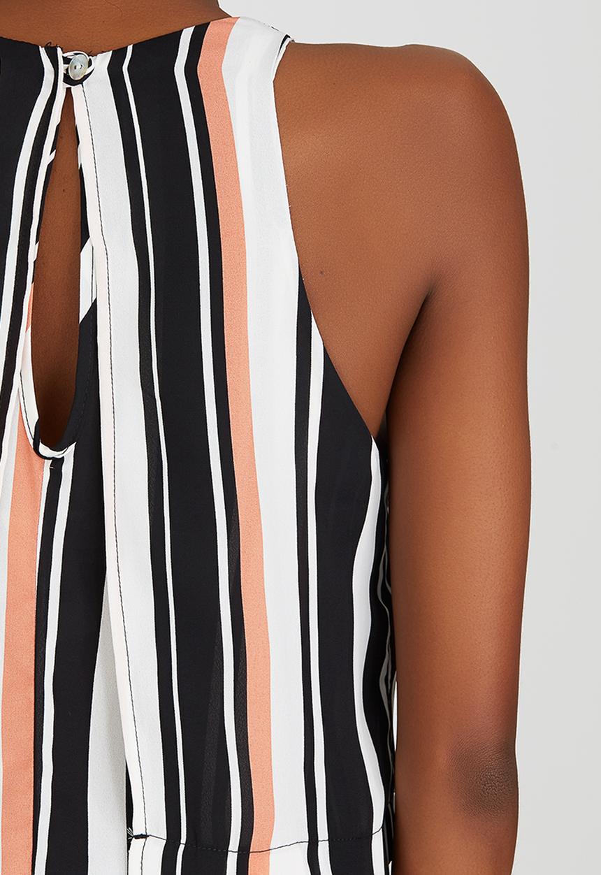 edit - Double Layer Sleeveless Blouse Multi-colour