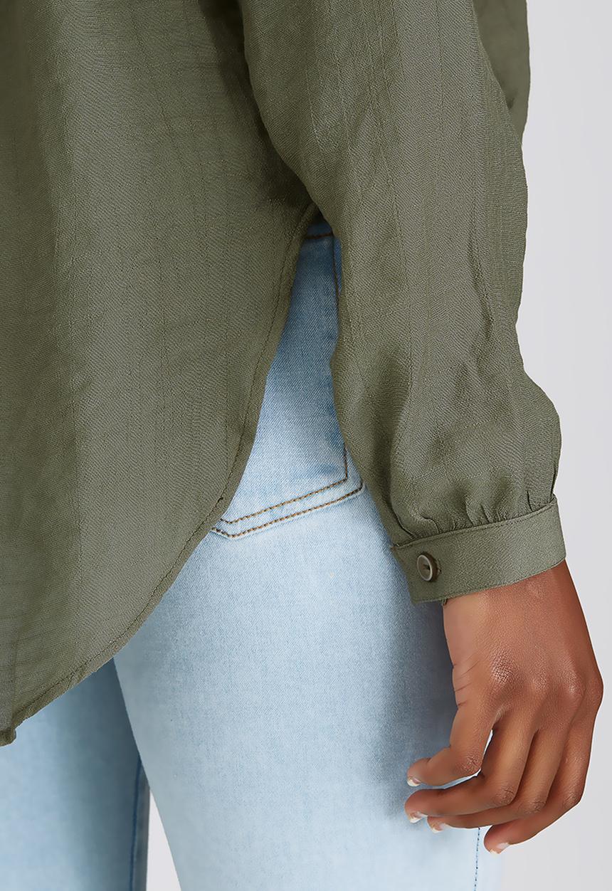 edit - Loose-fit Tunic Khaki Green