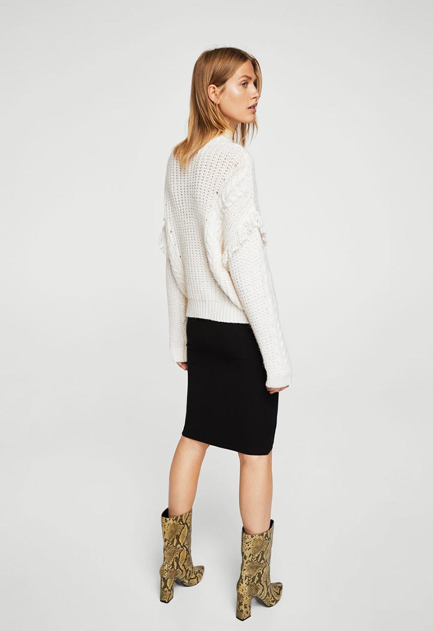 MANGO - Basitin Pencil Skirt Black