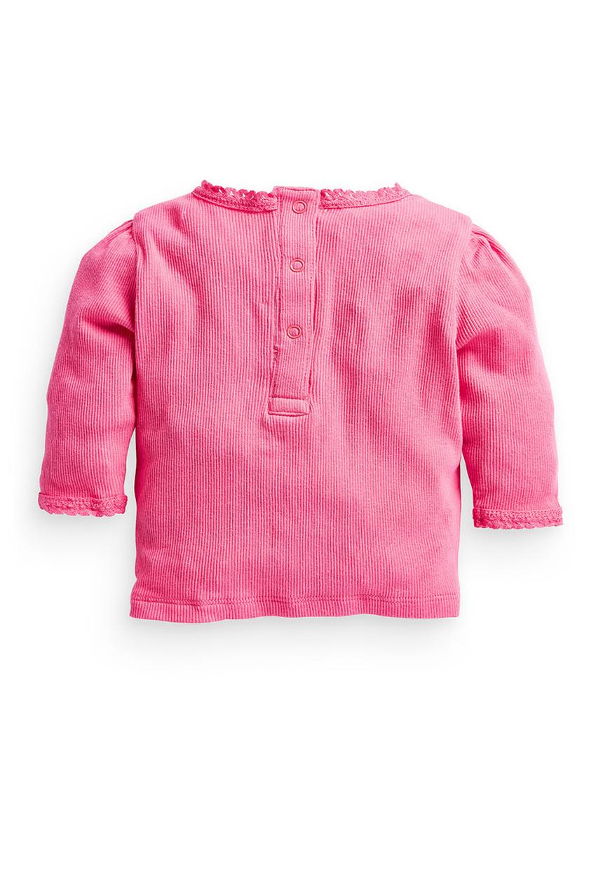 Next - Ribbed T-shirt Mid Pink Mid Pink