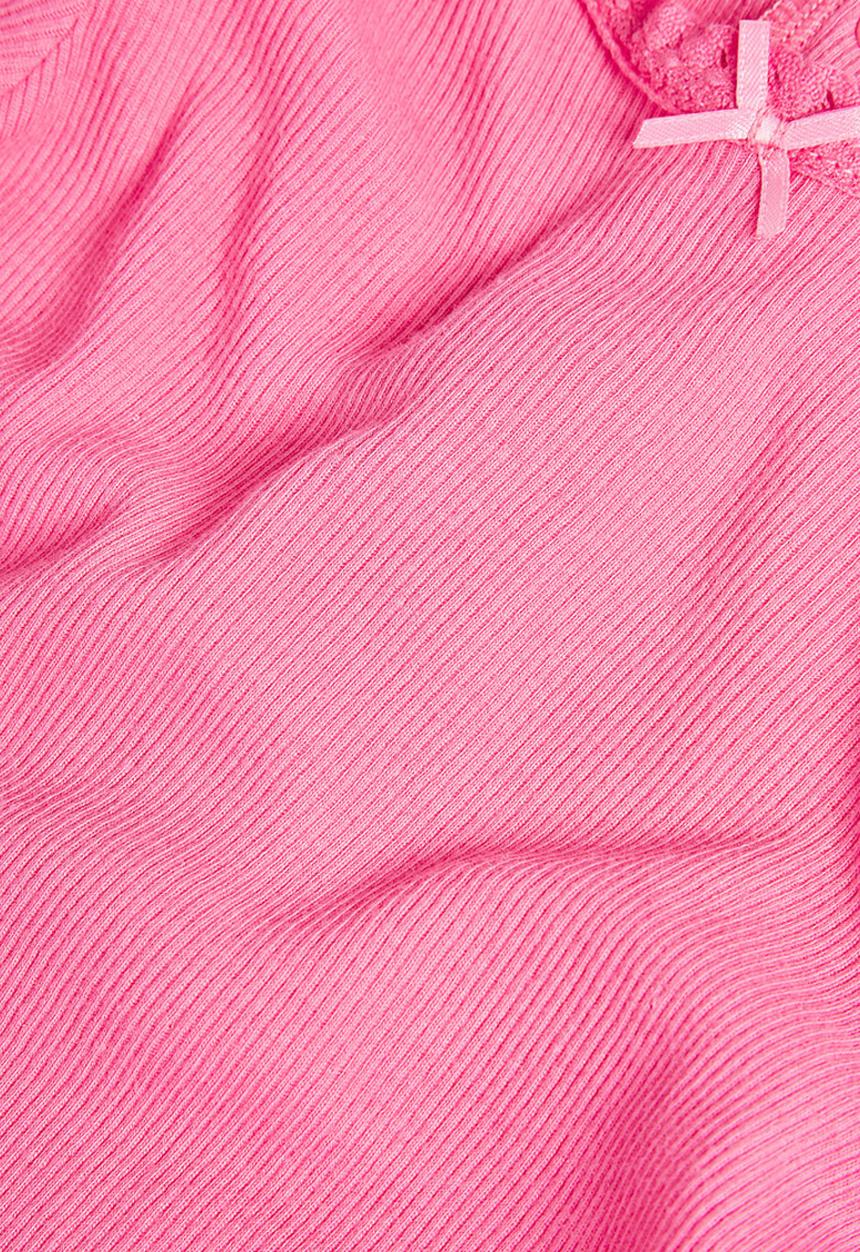 Next - Ribbed T-shirt Mid Pink Mid Pink