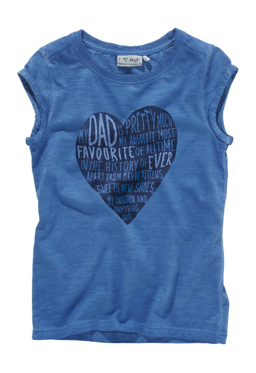 Next - Dip dye t-shirt Mid Blue