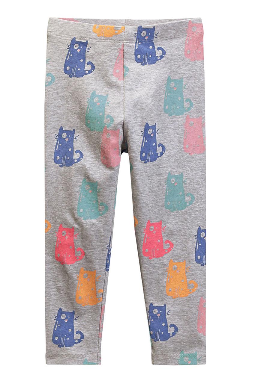Next - Cat Printed Leggings Mid Grey