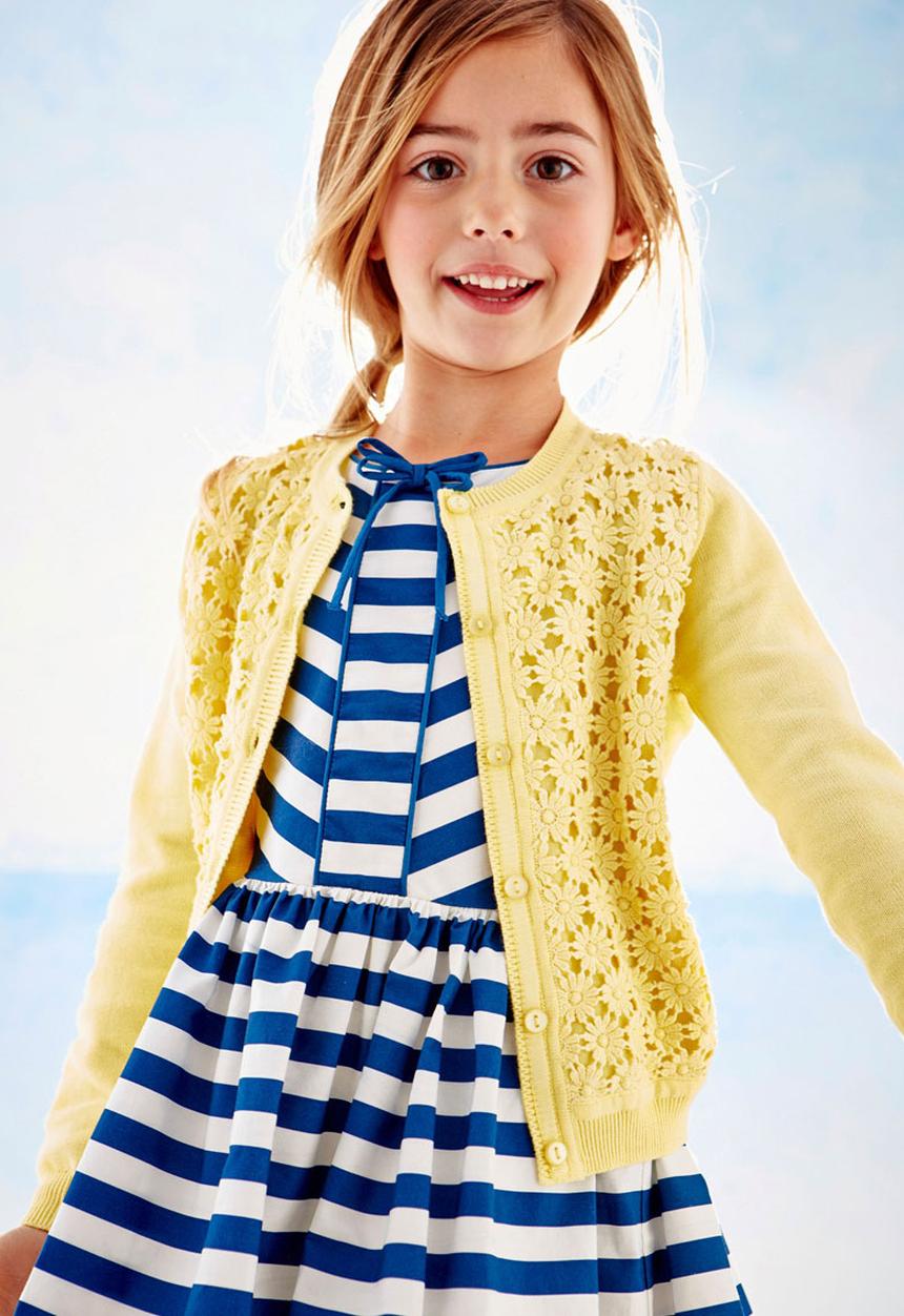 Next - Daisy Crochet Cardigan Yellow