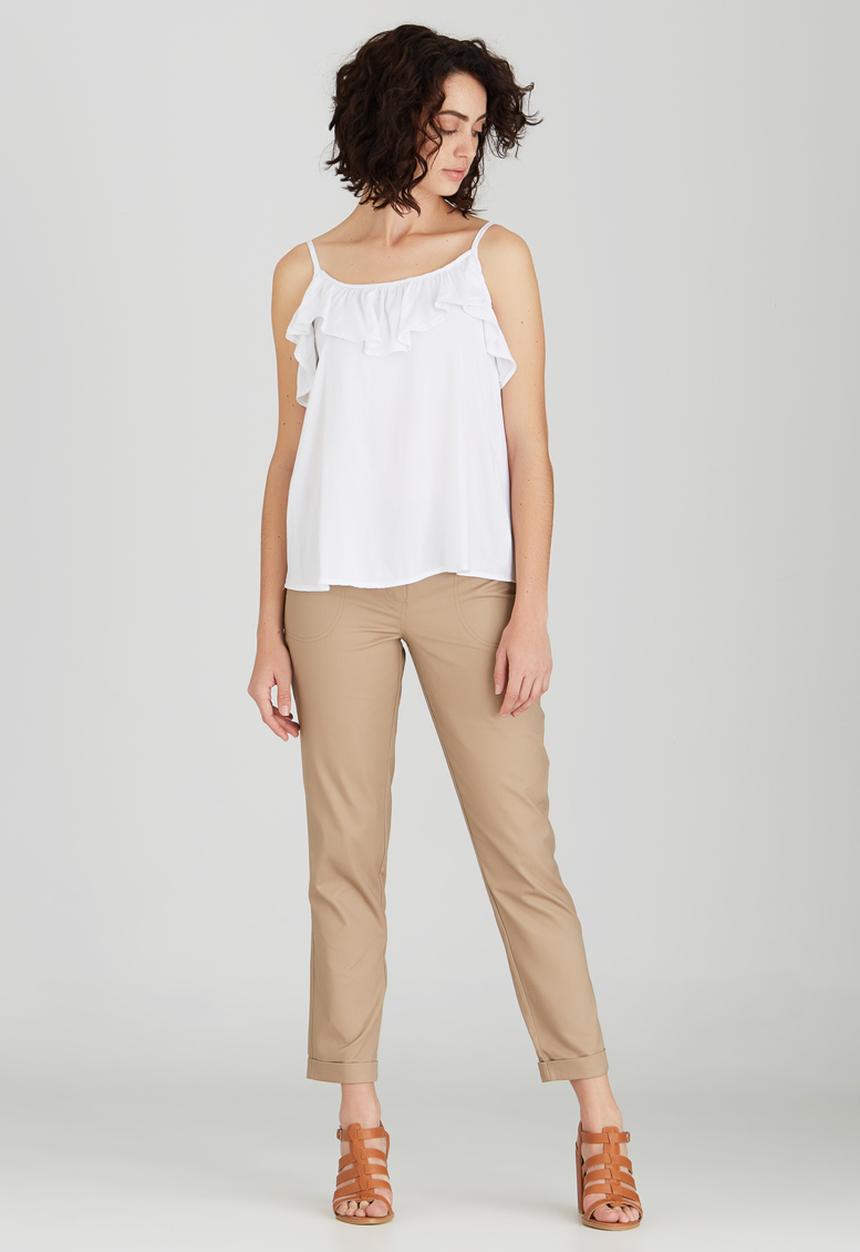 edit - Cami with Frills White