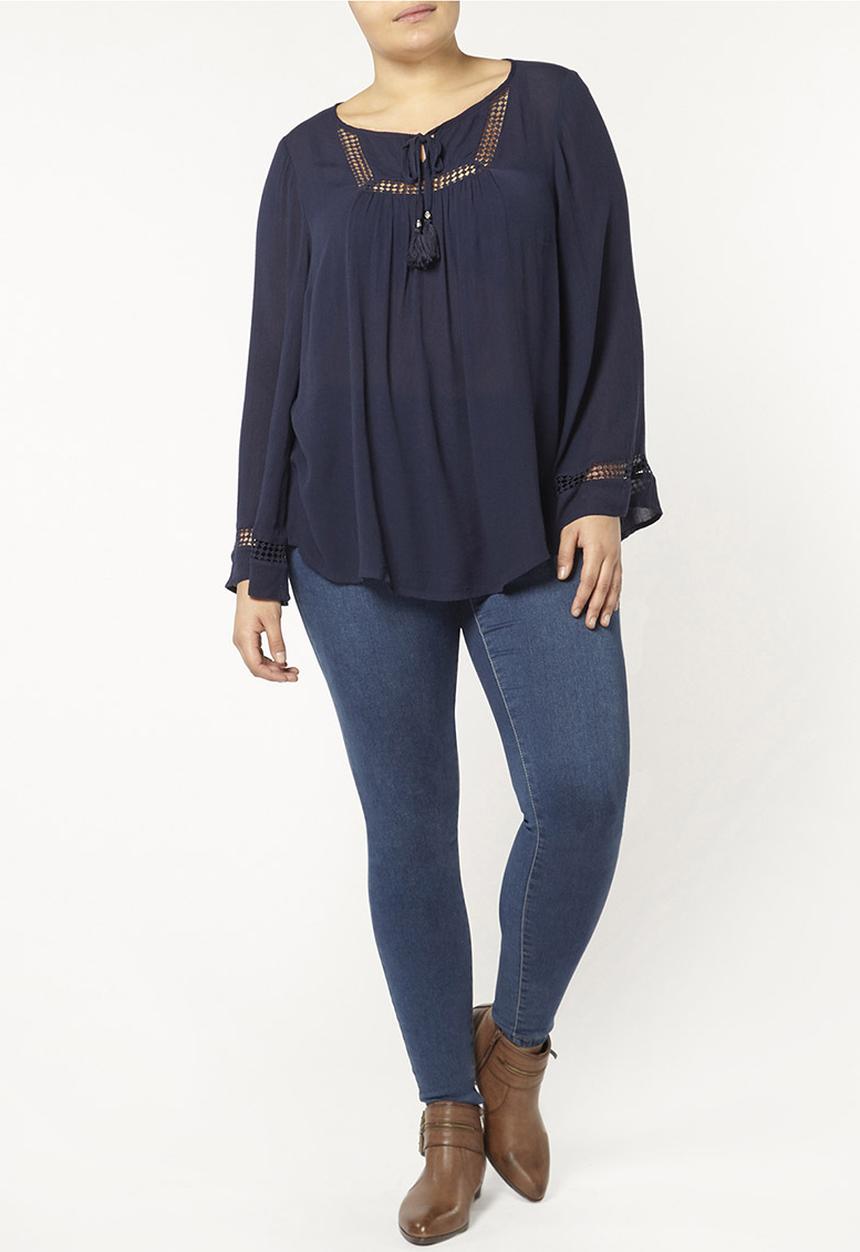 EVANS - Blouse Navy