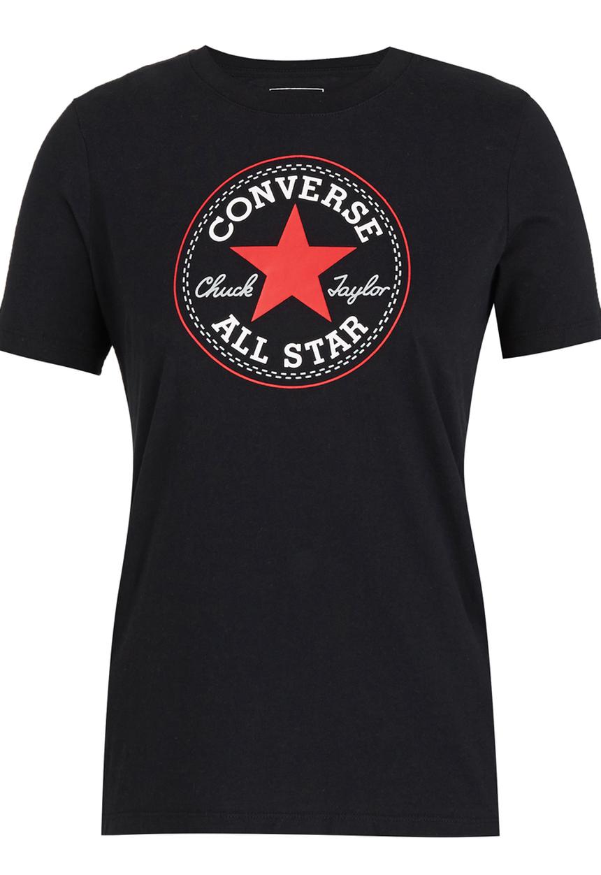 Converse - Solid Chuck Patch Crew Tee Black