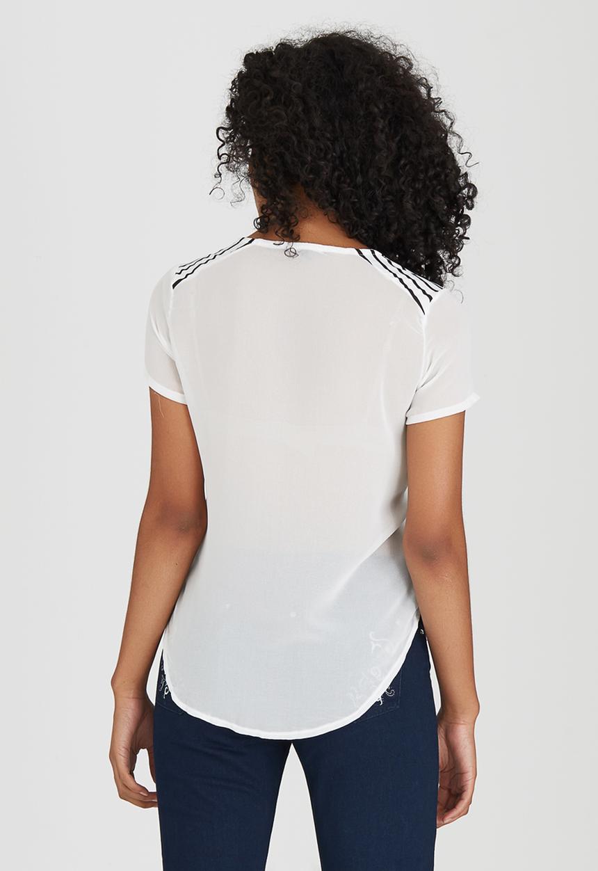 cath.nic - Striped Knit Top Black and White