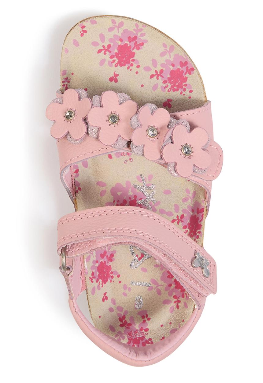Next - Floral Corkbed Sandals Pale Pink Pale Pink