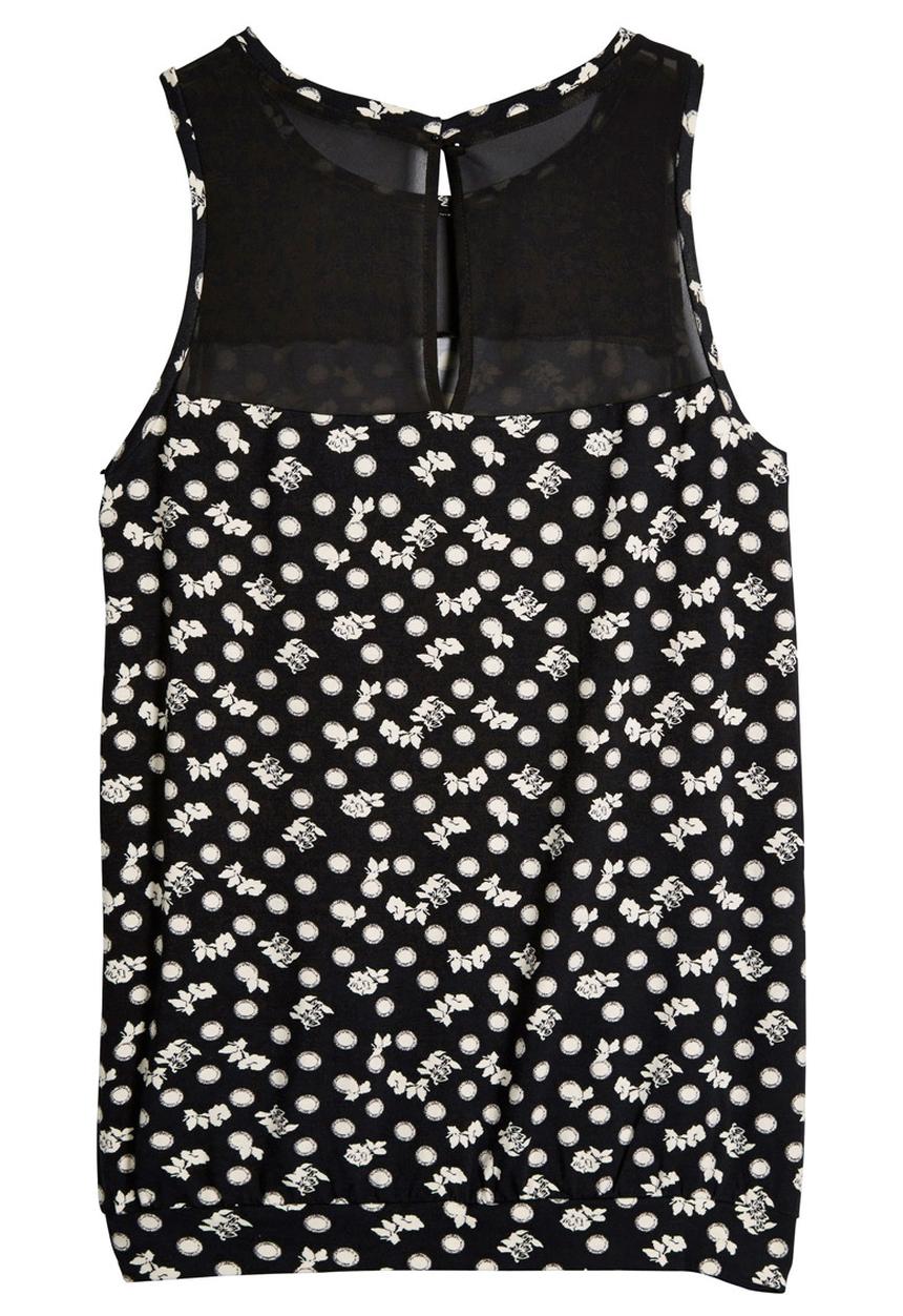 Next - Monochrome Print Blouse Black/White Black and White