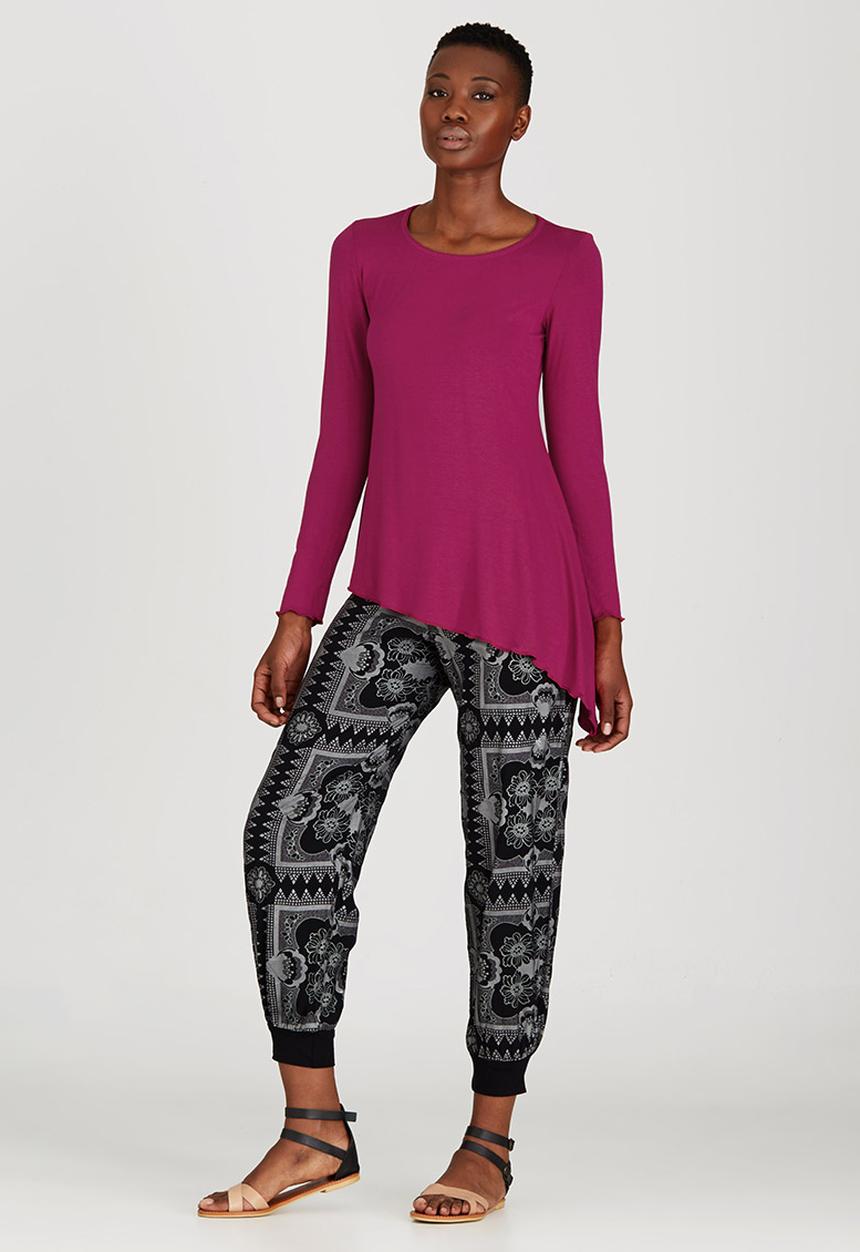 OLKA POLKA - Assymetrical Pixie Top Mid Pink