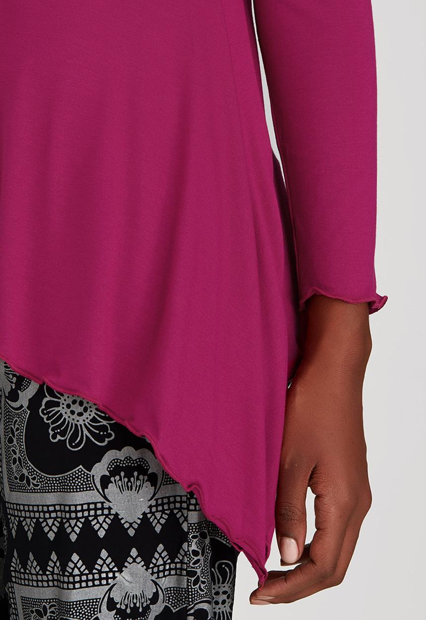 OLKA POLKA - Assymetrical Pixie Top Mid Pink