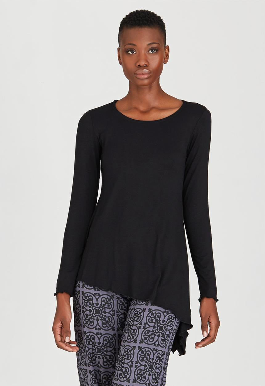 OLKA POLKA - Assymetrical Pixie Top Black