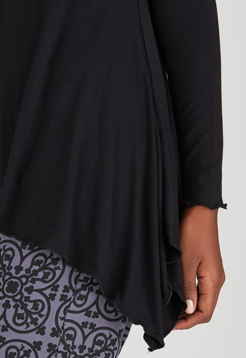 OLKA POLKA - Assymetrical Pixie Top Black