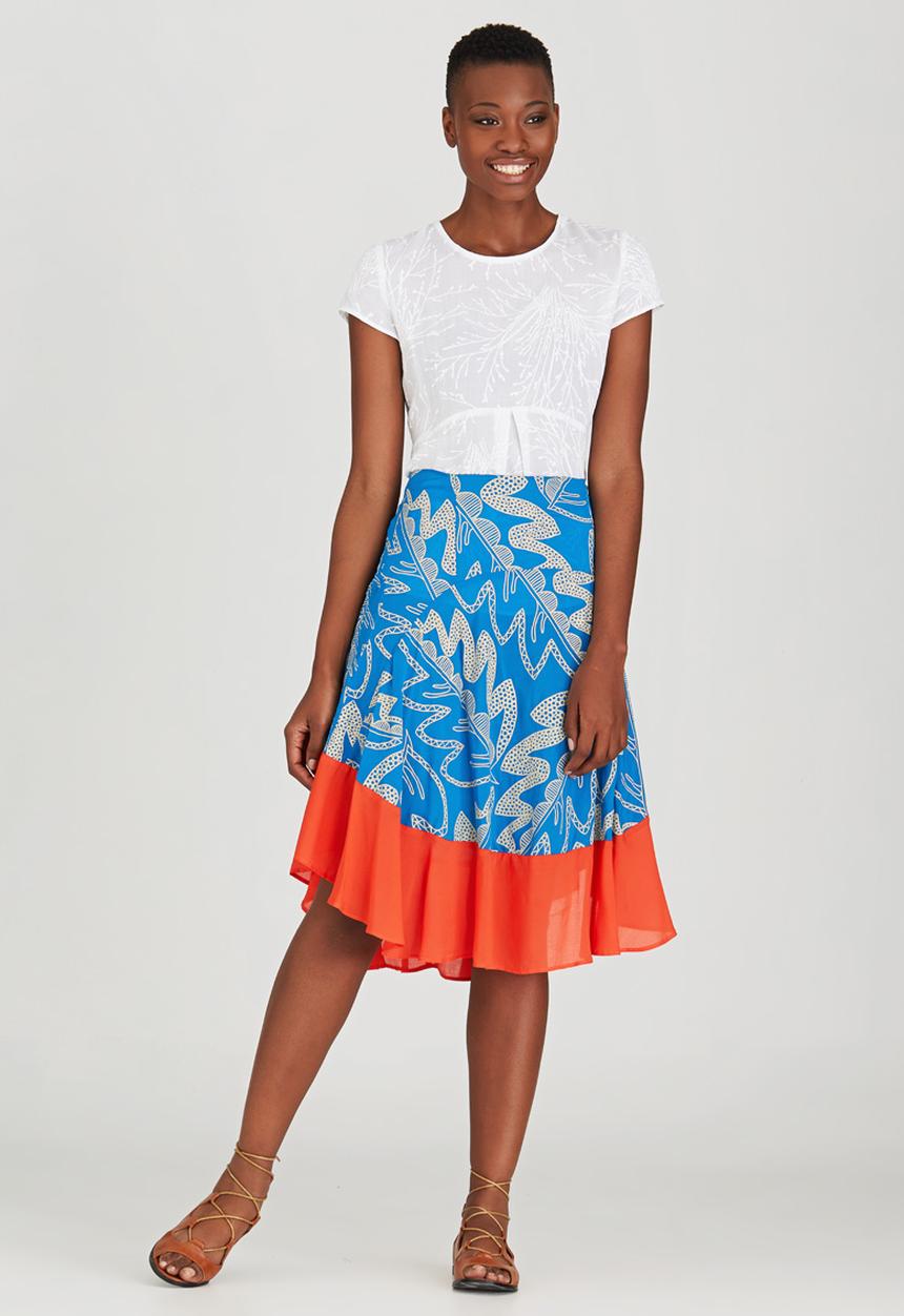 OLKA POLKA - India Skirt Mid Blue