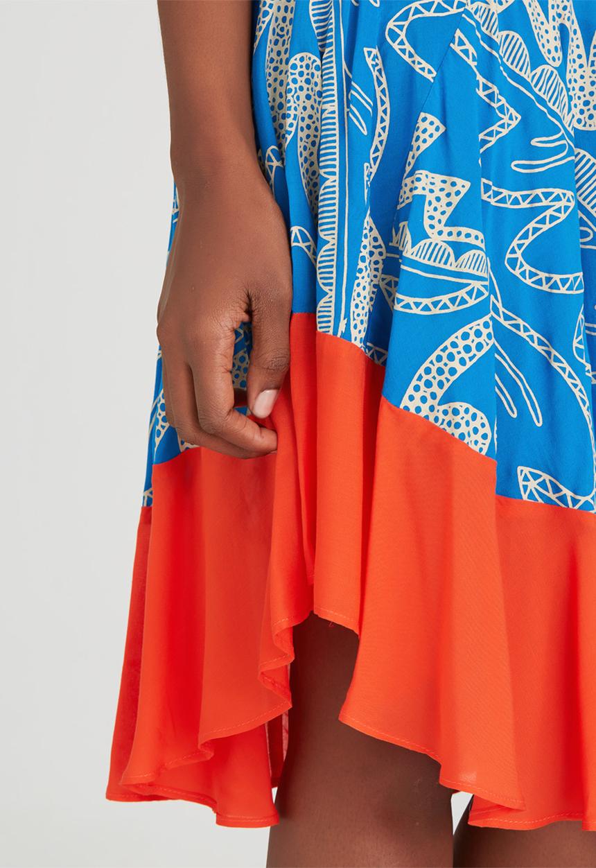 OLKA POLKA - India Skirt Mid Blue