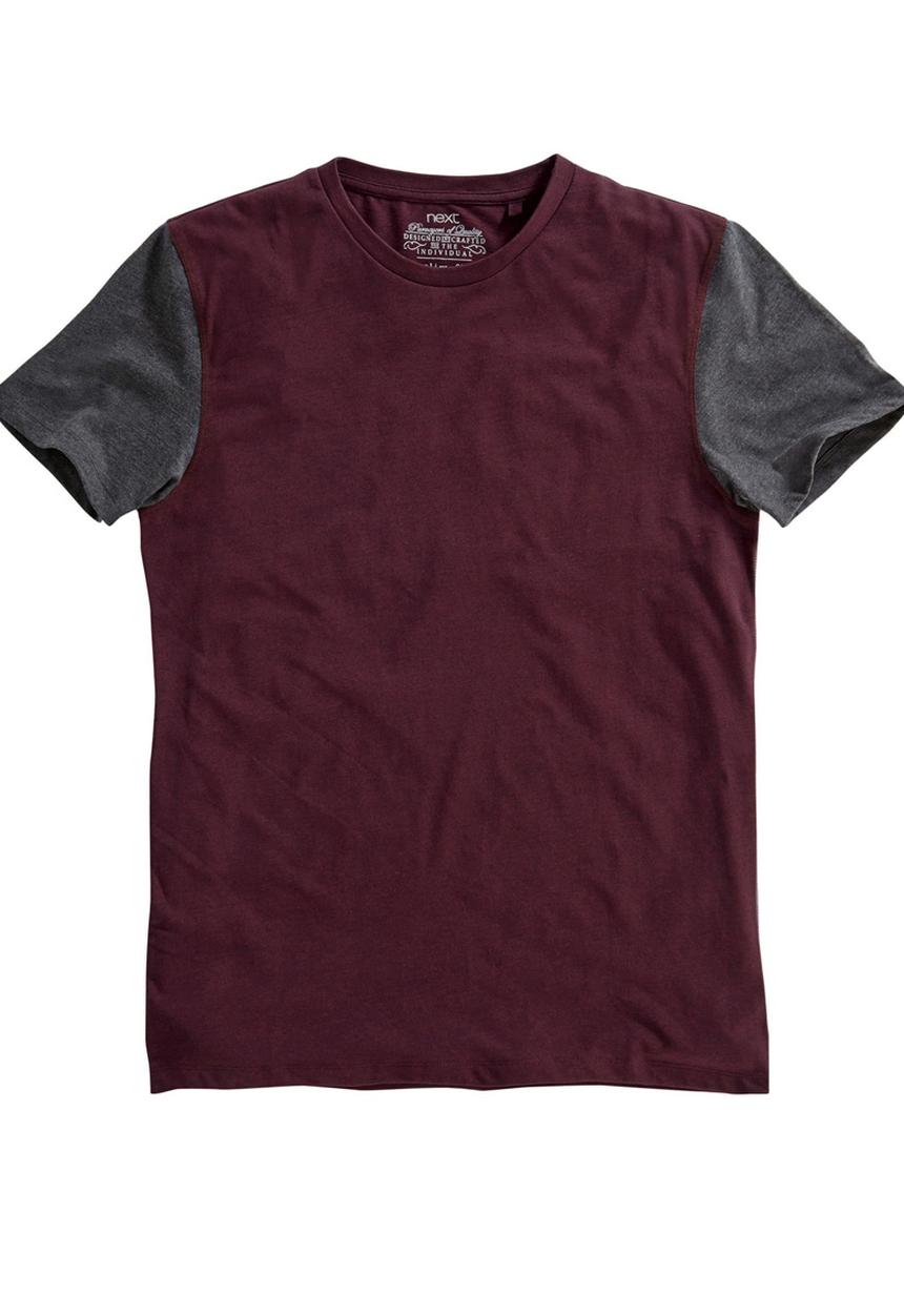 Next - Colourblock Crew-neck T-shirt Multi-colour