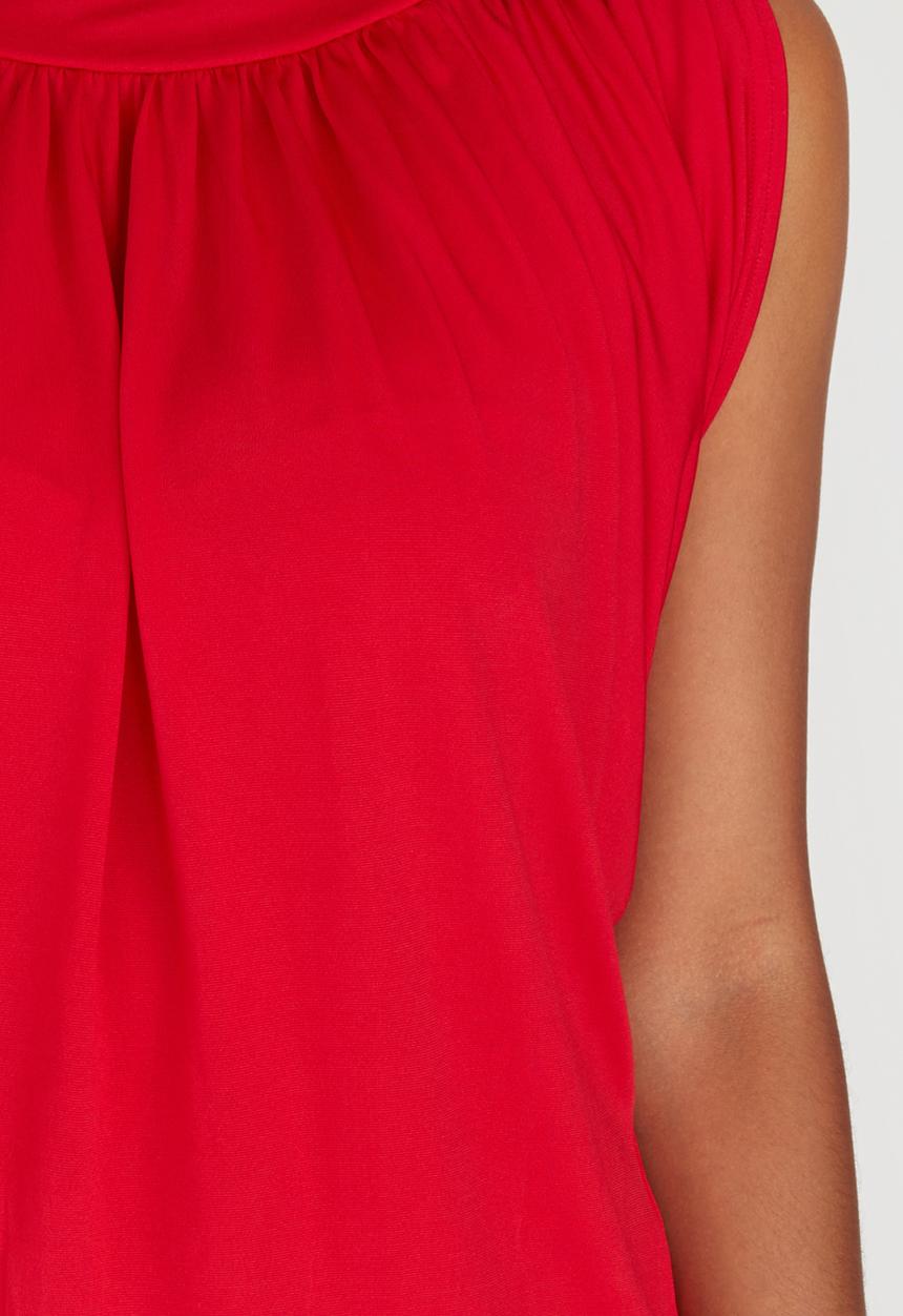 edit - Grecian Drape Top Red