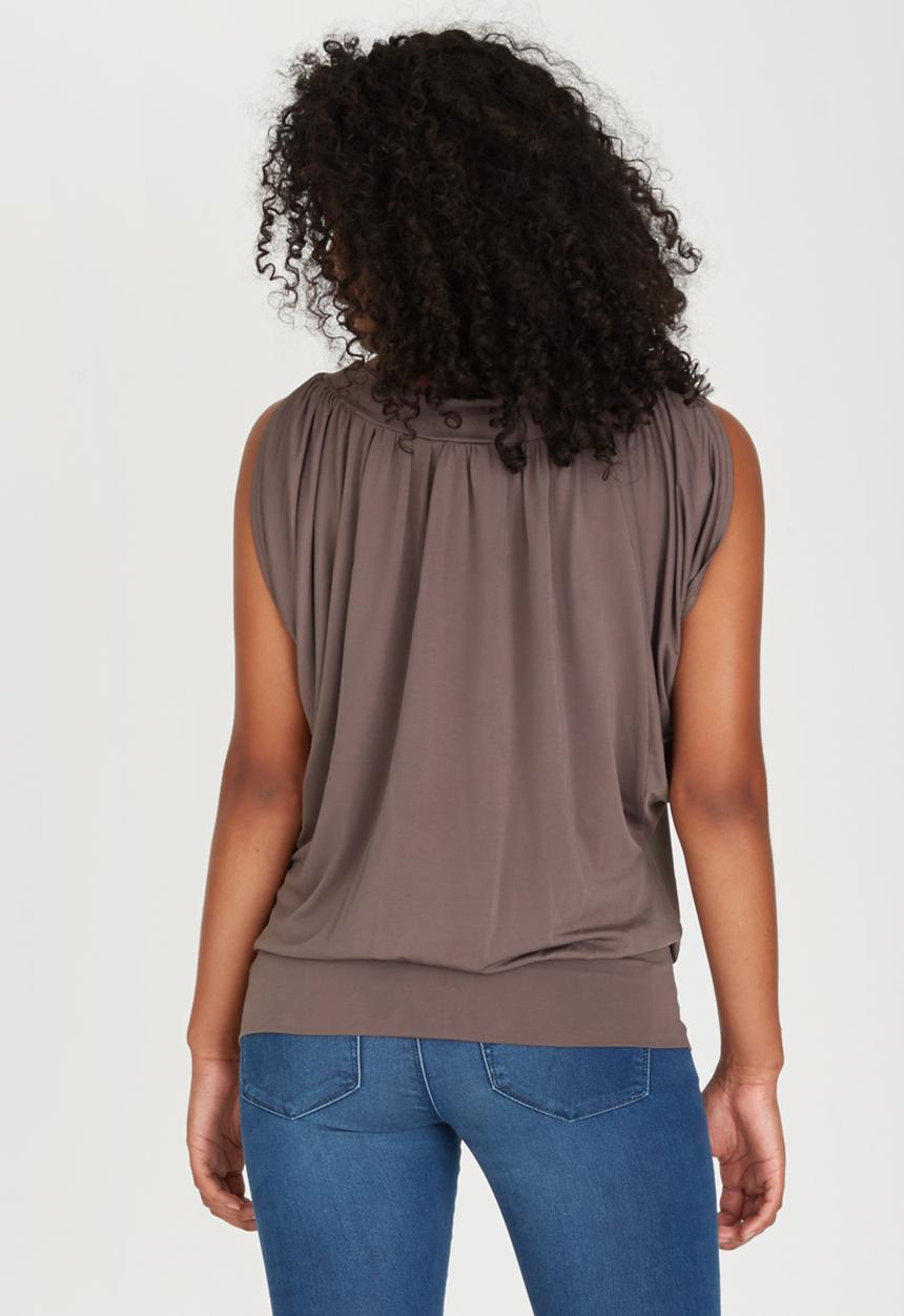 edit - Grecian Drape Top Grey
