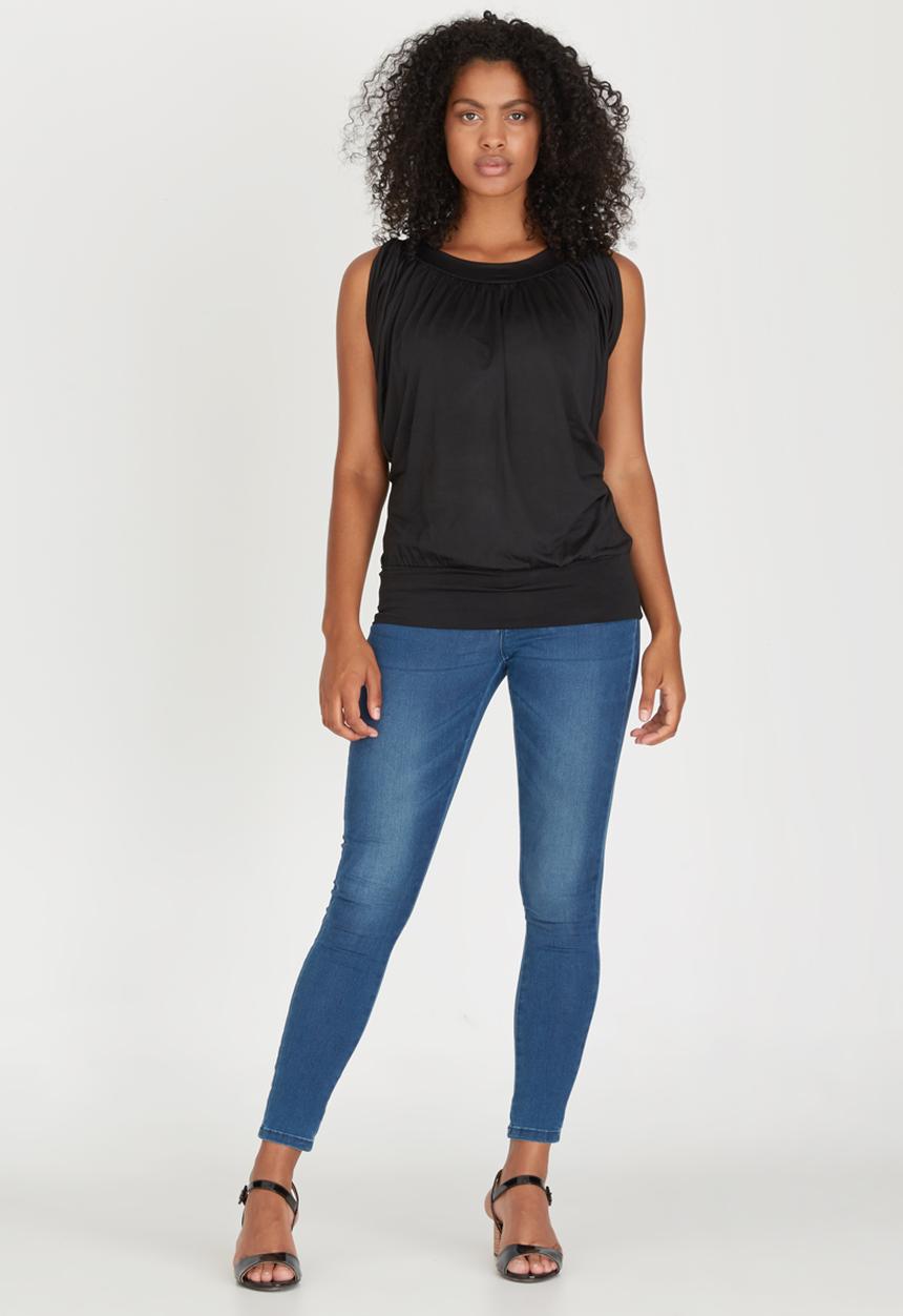 edit - Grecian Drape Top Black