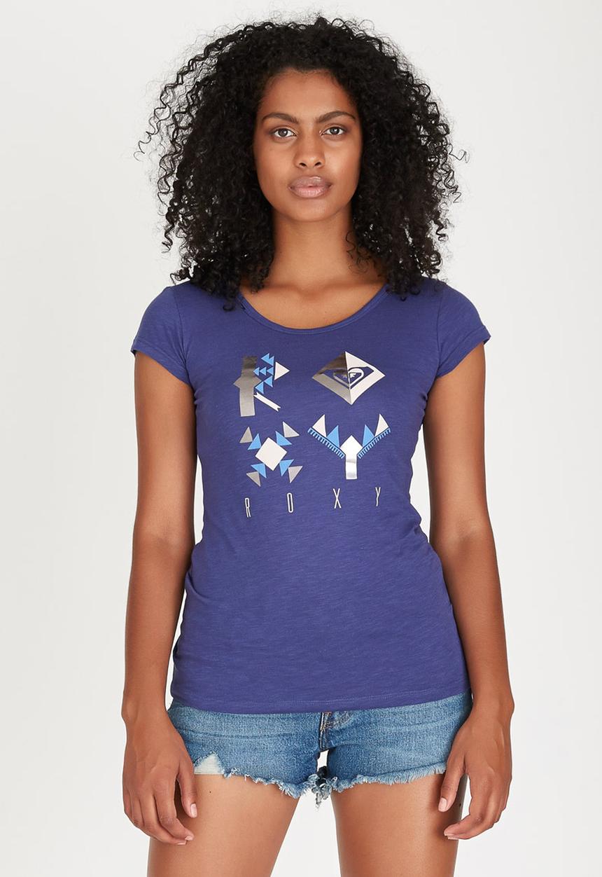 Roxy - Palm Crew Tee Dark Blue