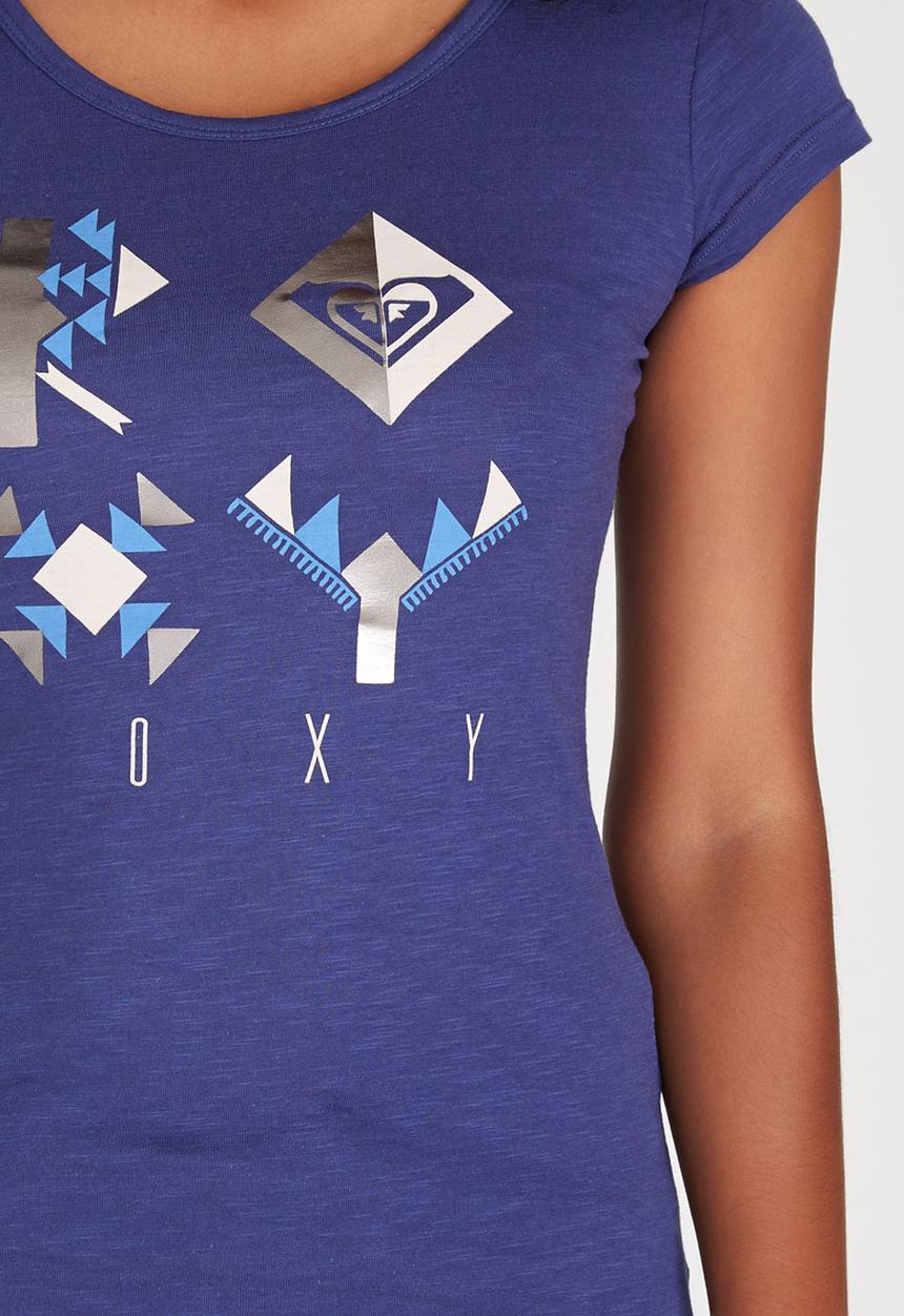 Roxy - Palm Crew Tee Dark Blue